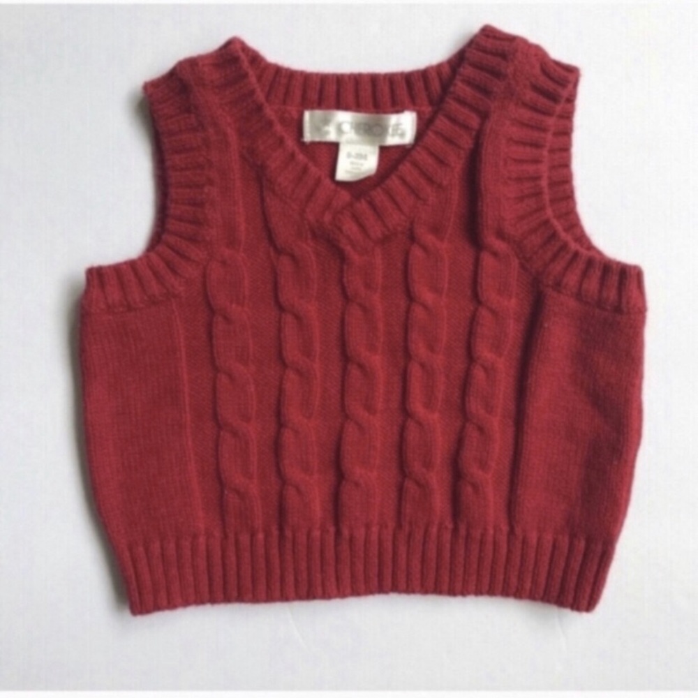 Red Knit Vest